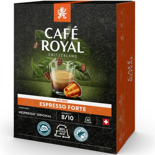 CAFE ROYAL Kaffeekapseln Alu 10175113 Espresso Forte 36 Stk.